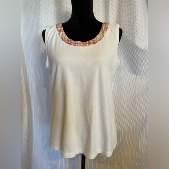 Alfred Dunner Tank Top & Matching Short Sleeve Button Down blouse size 12 - Picture 5 of 10
